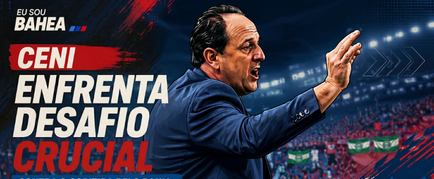 Ceni enfrenta desafio crucial contra o Coritiba pelo Bahia